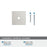 Ladera Zinc Polished Chrome Cabinet Backplate 3