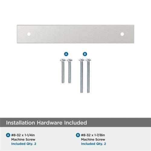 Ladera Zinc Satin Nickel Cabinet Backplate 28