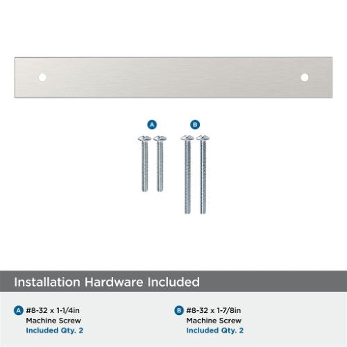 Ladera Zinc Satin Nickel Cabinet Backplate 29