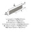 Ladera Zinc Satin Nickel Cabinet Backplate 19