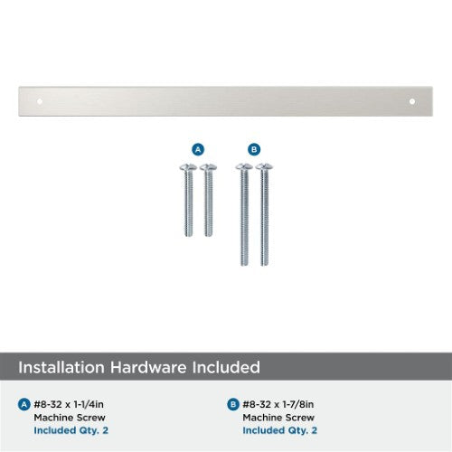 Ladera Zinc Satin Nickel Cabinet Backplate 25