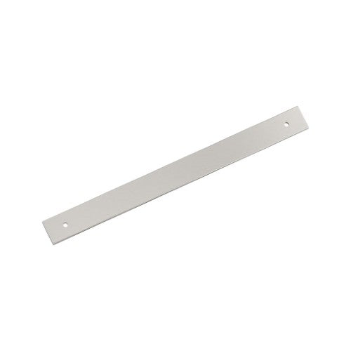 Ladera Zinc Satin Nickel Cabinet Backplate 1