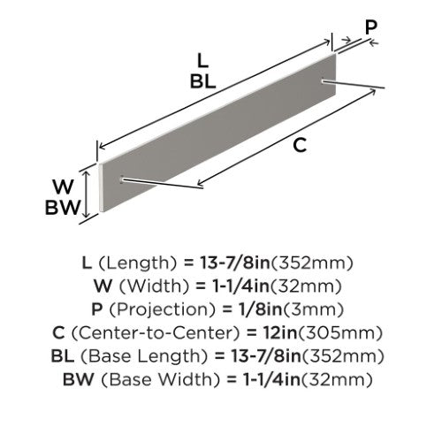 Ladera Zinc Satin Nickel Cabinet Backplate 11