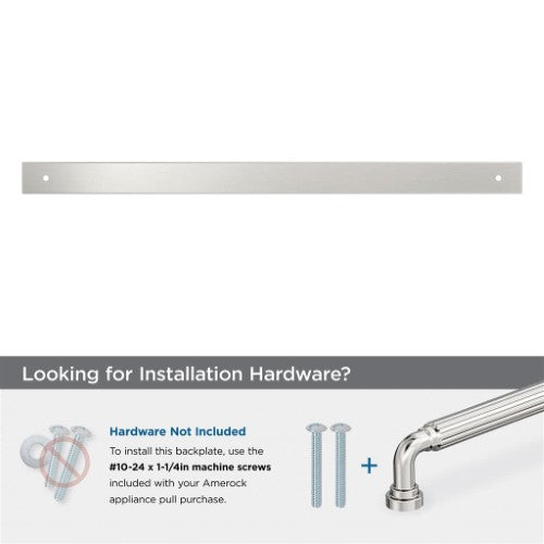 Ladera Zinc Satin Nickel Cabinet Backplate 22