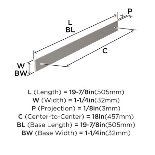 Ladera Zinc Satin Nickel Cabinet Backplate 12