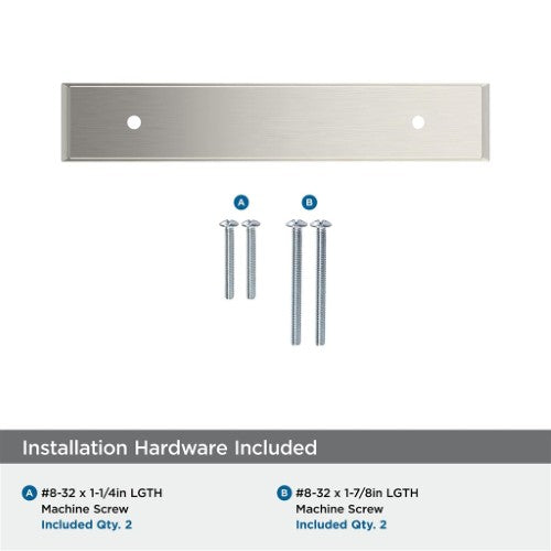 Maymont Zinc Satin Nickel Cabinet Backplate 21