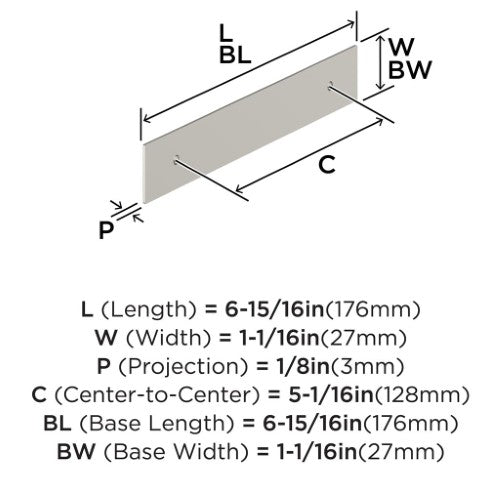 Maymont Zinc Satin Nickel Cabinet Backplate 14