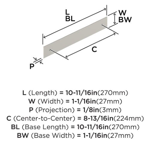 Maymont Zinc Satin Nickel Cabinet Backplate 9