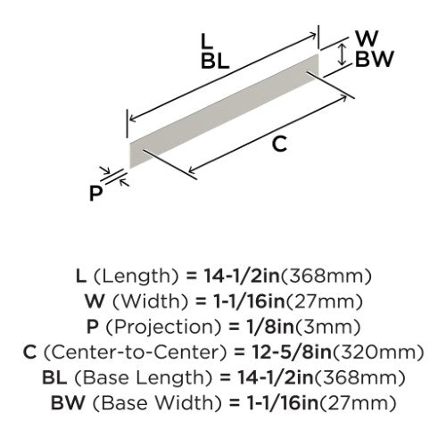 Maymont Zinc Satin Nickel Cabinet Backplate 11