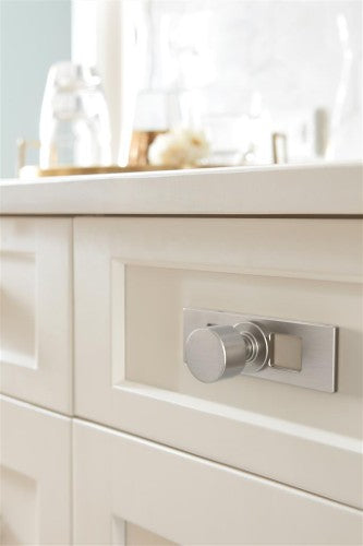 Medora Zinc Satin Nickel Cabinet Backplate 4