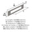 Medora Zinc Satin Nickel Cabinet Backplate 18