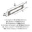 Medora Zinc Satin Nickel Cabinet Backplate 11