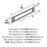 Medora Zinc Satin Nickel Cabinet Backplate 12