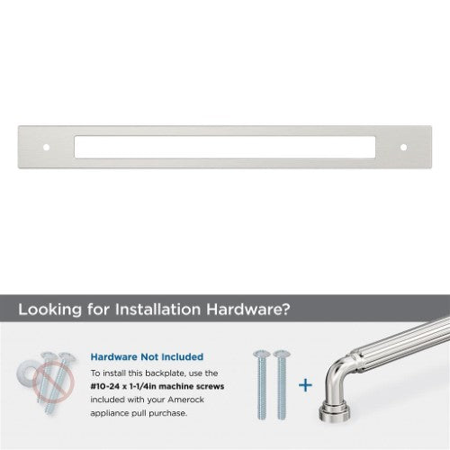 Medora Zinc Satin Nickel Cabinet Backplate 29
