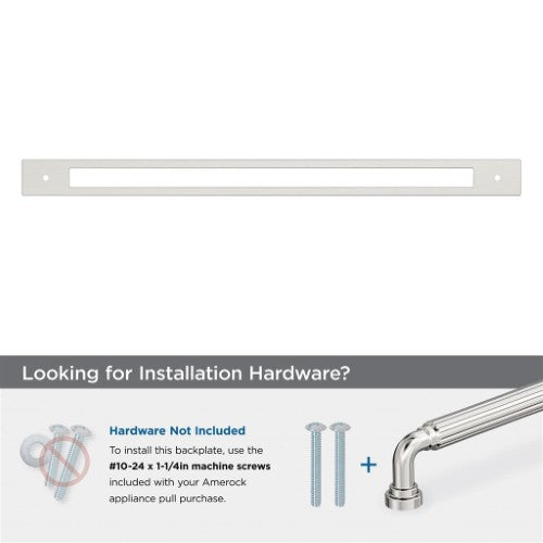 Medora Zinc Satin Nickel Cabinet Backplate 30