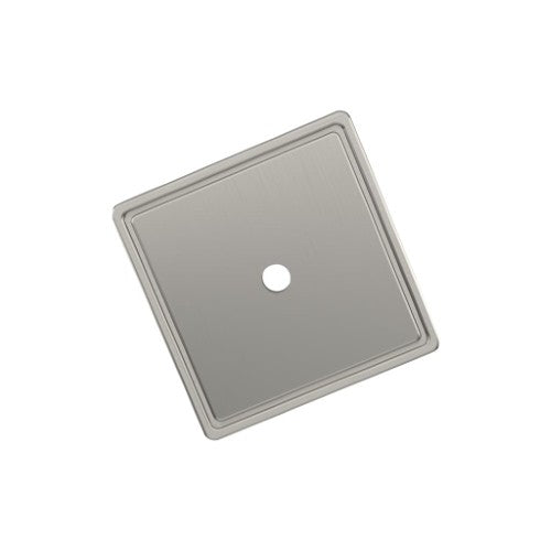 Thoreau Zinc Satin Nickel Cabinet Backplate 1