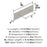 Thoreau Zinc Satin Nickel Cabinet Backplate 9