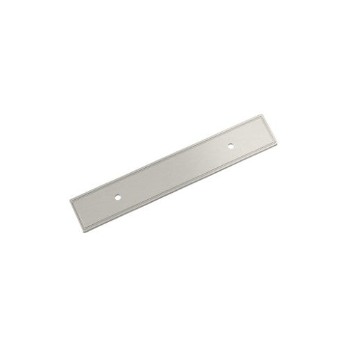 Thoreau Zinc Satin Nickel Cabinet Backplate 2