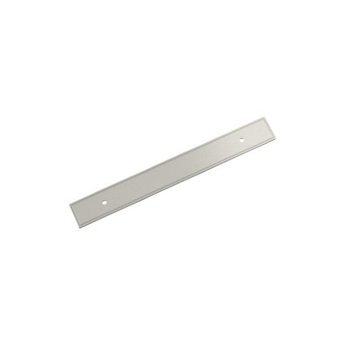 Thoreau Zinc Satin Nickel Cabinet Backplate 4