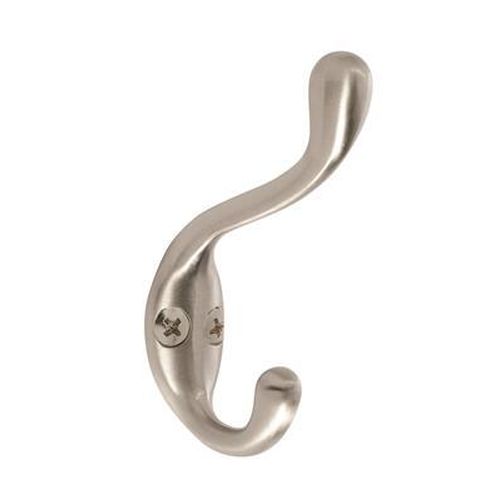 Medium Classic Zinc Satin Nickel Hook 1