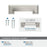 Appoint Zinc Satin Nickel Cabinet Pull 18