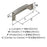 Highland Ridge Zinc Satin Nickel Cabinet Pull 2