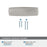 Kane Zinc Satin Nickel Cabinet Pull 3