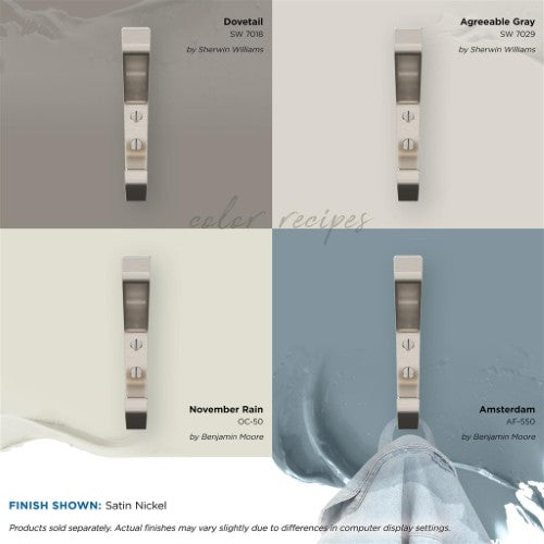 Emerge Zinc Satin Nickel Hook 7