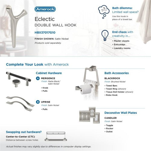 Kodiak Zinc Satin Nickel Hook 9