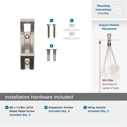 Avid Zinc Satin Nickel Hook 3