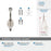 Adare Zinc Satin Nickel Hook 3