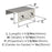 Streamline Tab Zinc Satin Nickel Cabinet Pull 3