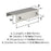 Streamline Tab Zinc Satin Nickel Cabinet Pull 4