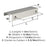Streamline Tab Zinc Satin Nickel Cabinet Pull 4