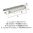 Streamline Tab Zinc Satin Nickel Cabinet Pull 5