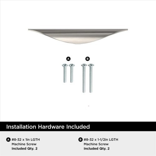 Current Zinc Satin Nickel Cabinet Pull 9