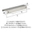 Streamline Tab Zinc Satin Nickel Cabinet Pull 6