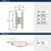 Decorative Hinges Steel Satin Nickel Cabinet Hinge 2
