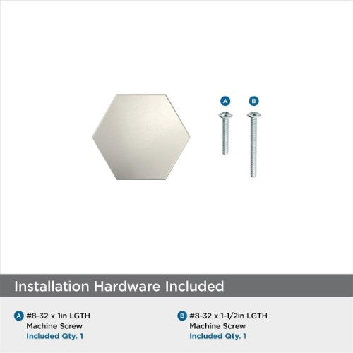 Caliber Zinc Satin Nickel Cabinet Knob 3