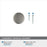 Factor Zinc Satin Nickel Cabinet Knob 3