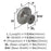 Inspirations Zinc Satin Nickel Cabinet Knob 4