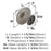 Inspirations Zinc Satin Nickel Cabinet Knob 3