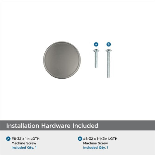 Renown Zinc Satin Nickel Cabinet Knob 3
