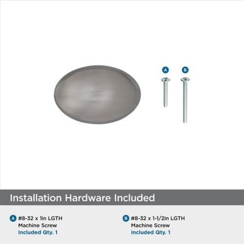 Vaile Zinc Satin Nickel Cabinet Knob 3