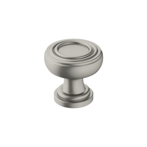 Ville Zinc Satin Nickel Cabinet Knob 1
