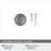 Winsome Zinc Satin Nickel Cabinet Knob 3