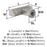 Balata Zinc Satin Nickel Cabinet Knob 6