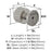 Ballard Zinc Satin Nickel Cabinet Knob 5