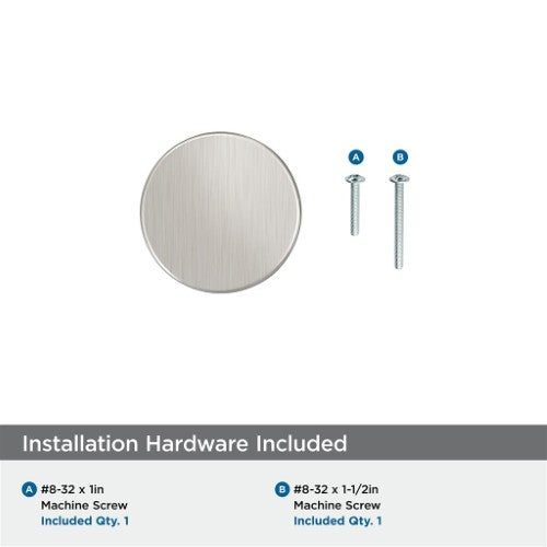 Balon Zinc Satin Nickel Cabinet Knob 8