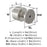 Balon Zinc Satin Nickel Cabinet Knob 5